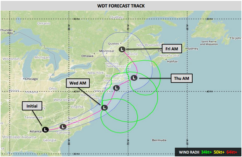 WDT Experimental Nor'easter Forecast - March 6, 2018