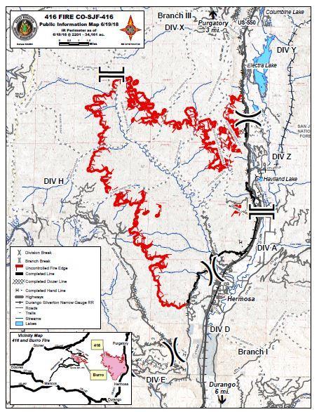 Fire Perimeter Map 6/19/18