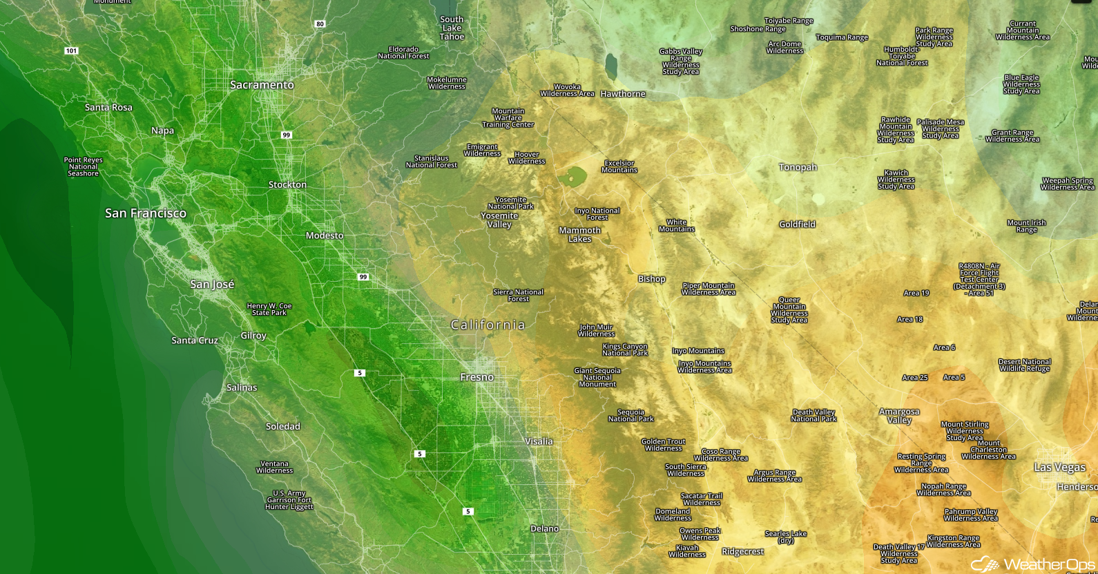 Sierra Nevada Relative Humidity