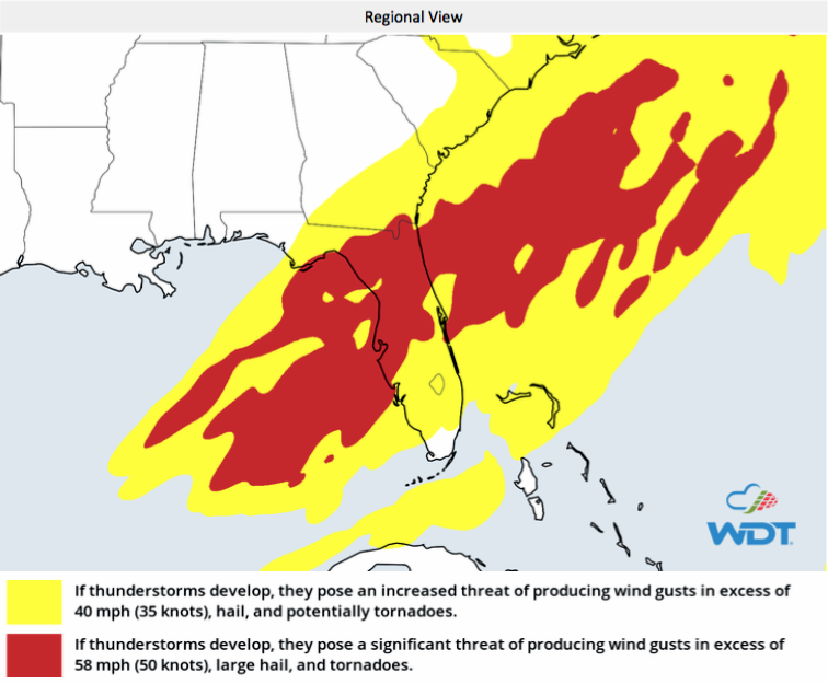 Thunderstorm Threat- March 22, 2018