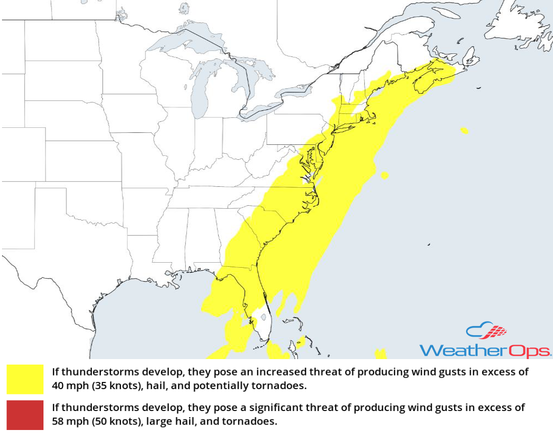 Thunderstorm Risk for Friday, November 2, 2018