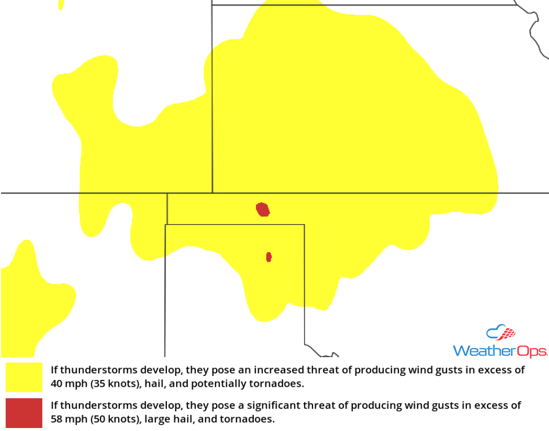 Thunderstorm Risk for Wednesday, August 22, 2018