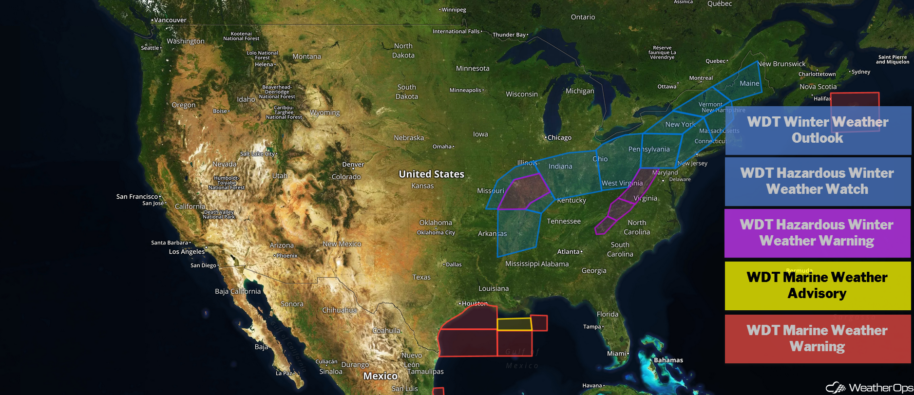US Hazards Wednesday, November 14, 2018