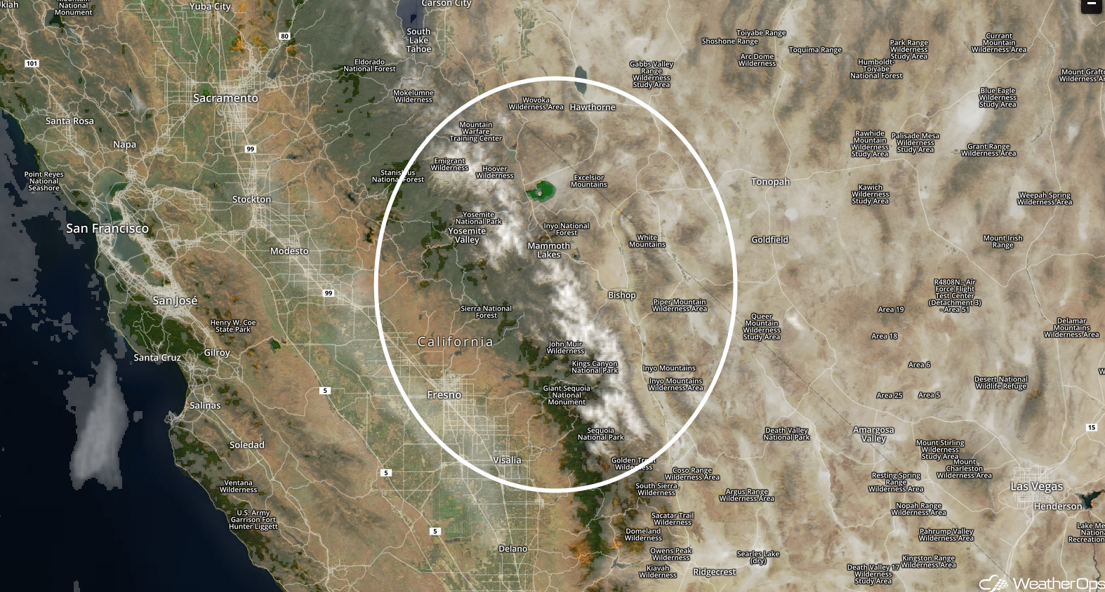 Snow Observed in Mountains from Satellite