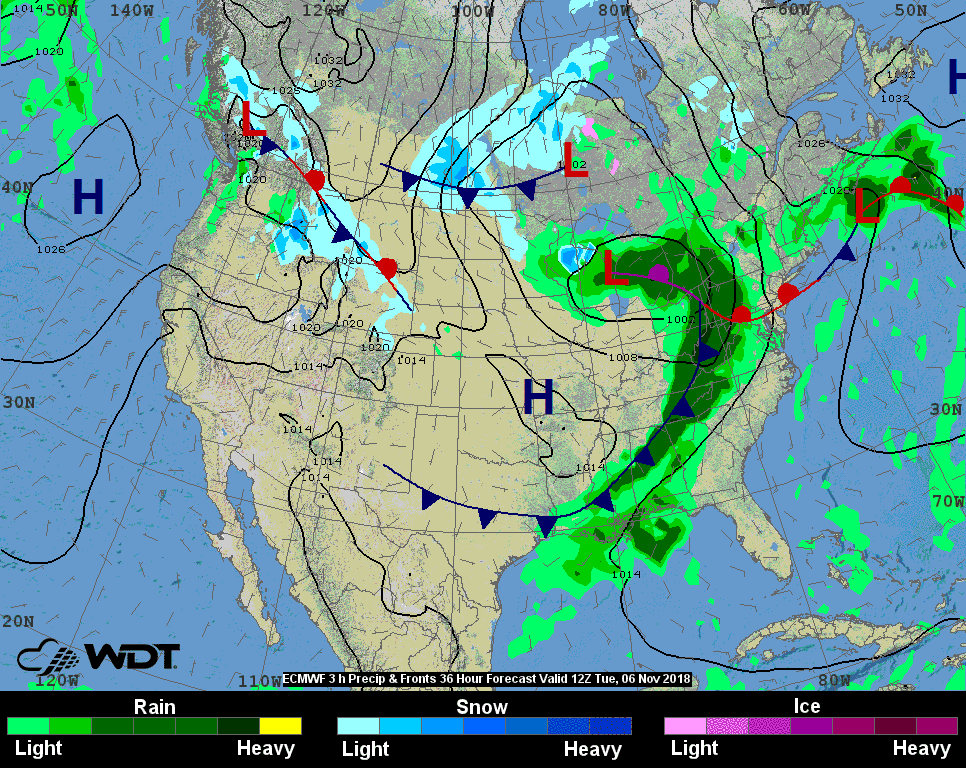 Severe Thunderstorms Possible for Some Areas of the US on Election Day