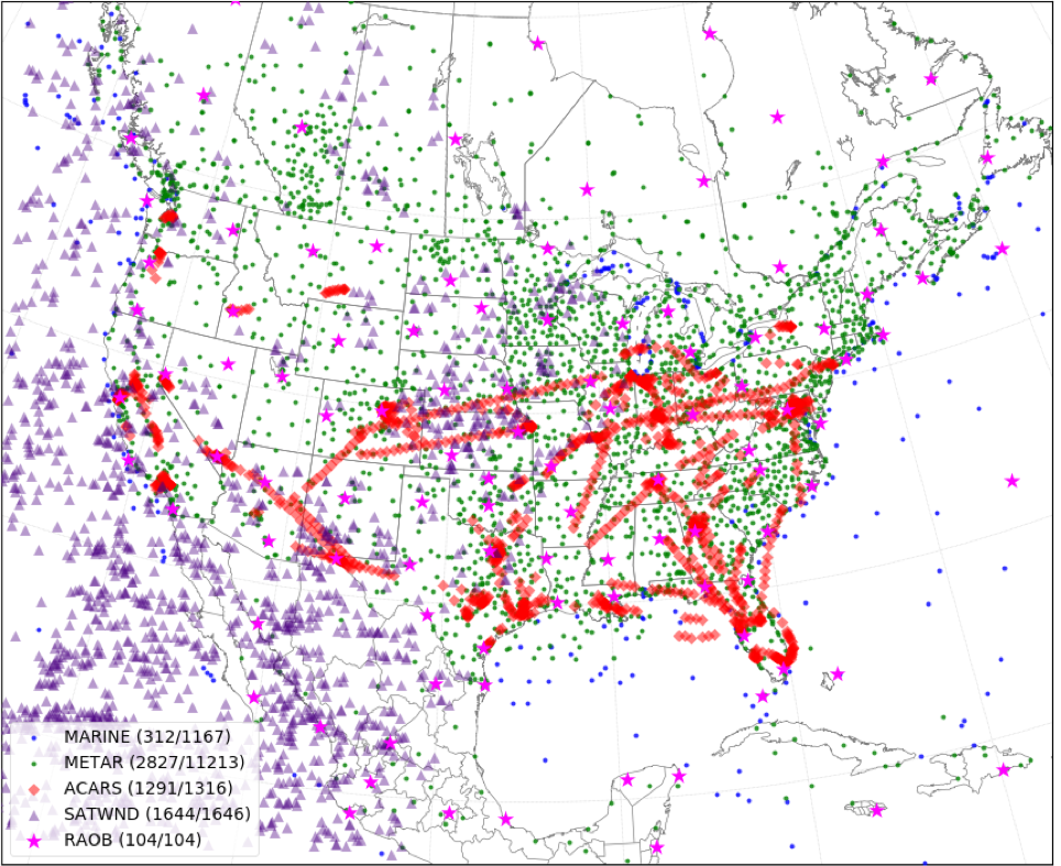 Weather Observations for Numerical Models