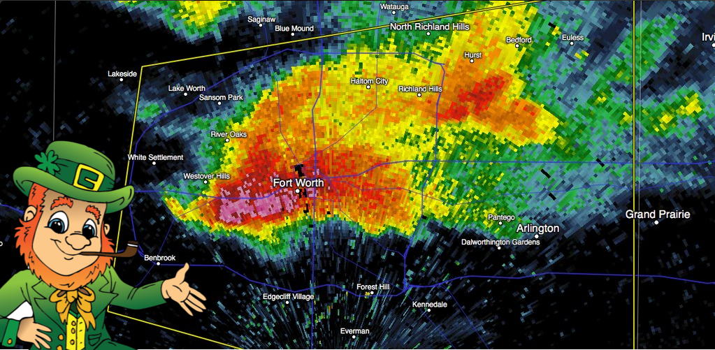 Early Morning Hailstorm Causes Damage in Fort Worth Area