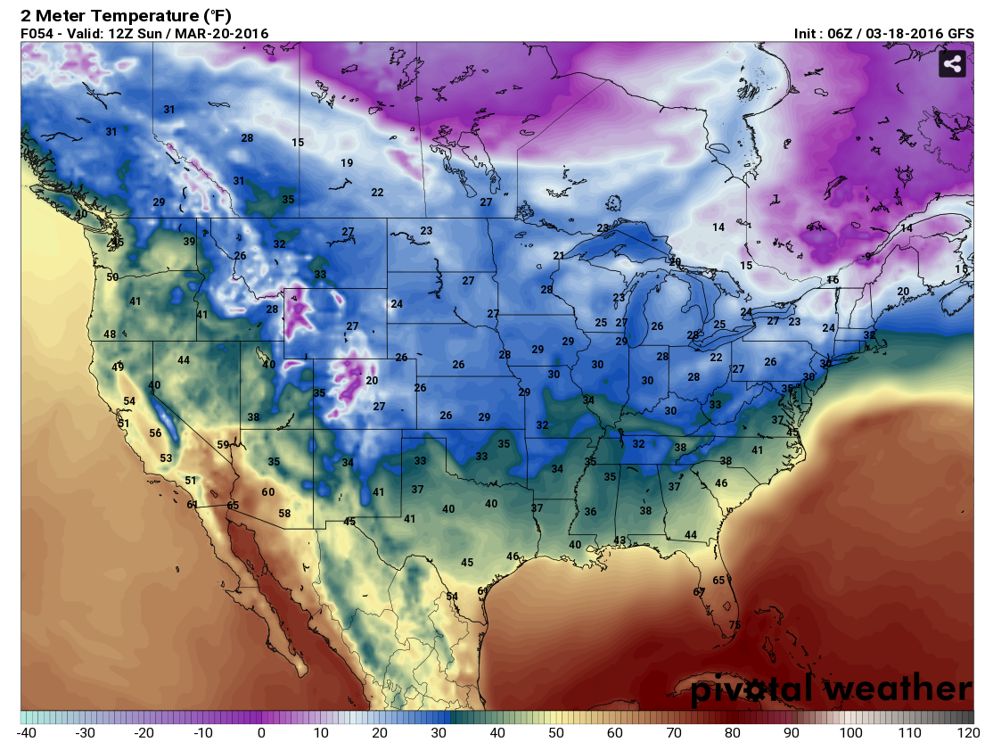 Winter Refusing to Let Spring Begin