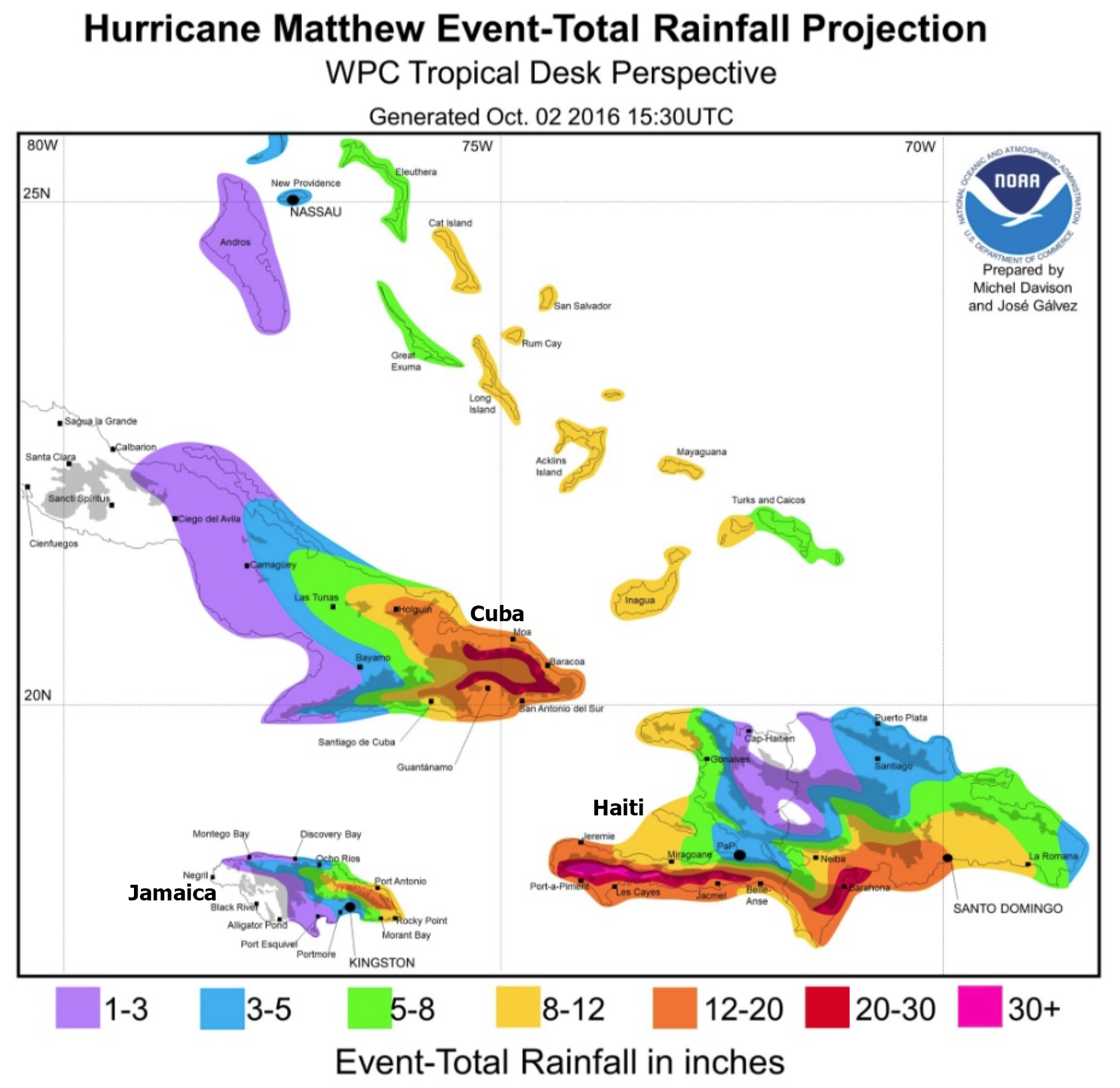 Haiti in Extreme Danger from Hurricane Matthew