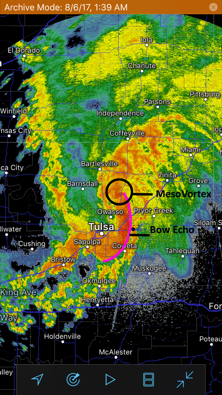 A Review of the Tulsa Tornadoes of August 6, 2017