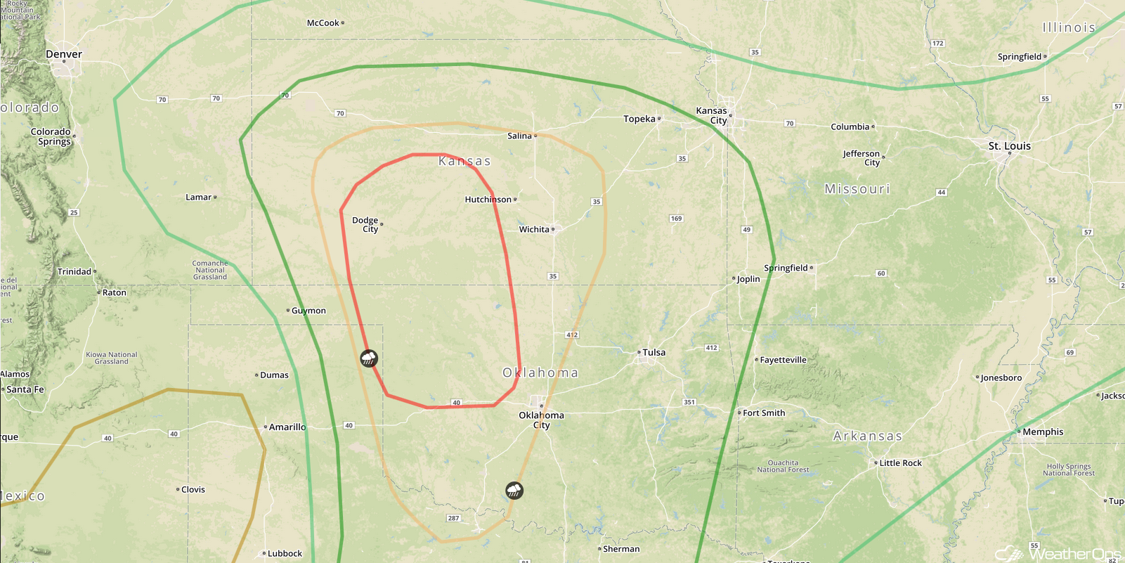 National Weather Summary for Wednesday, May 17, 2017