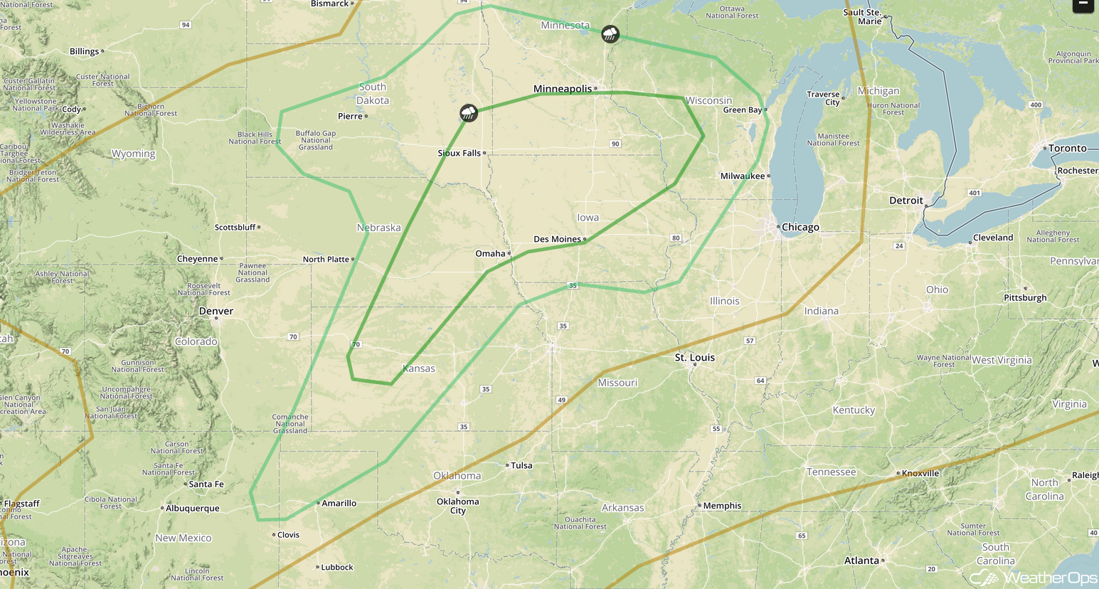 National Weather Summary for Tuesday, June 20, 2017