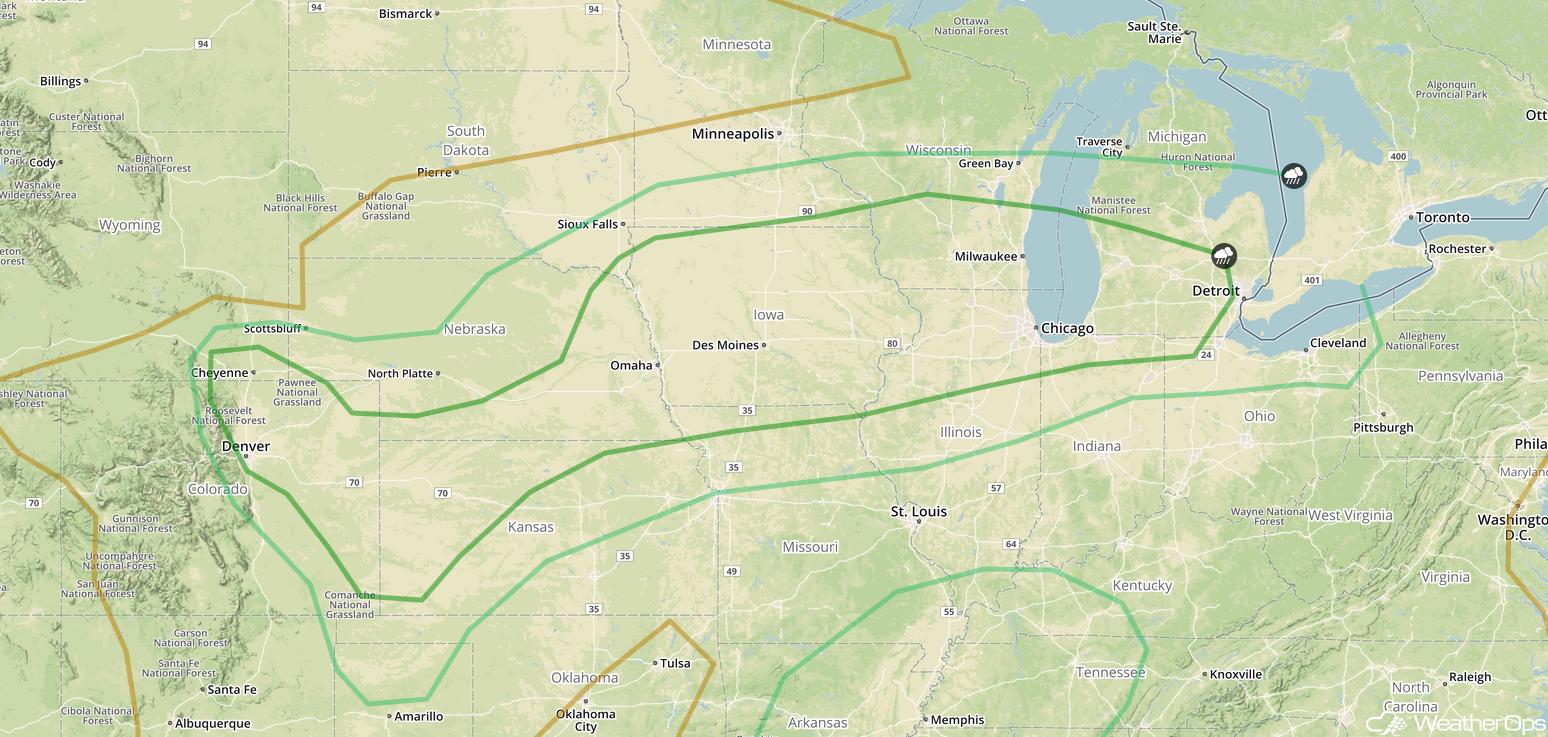 National Weather Summary for Wednesday, June 21, 2017