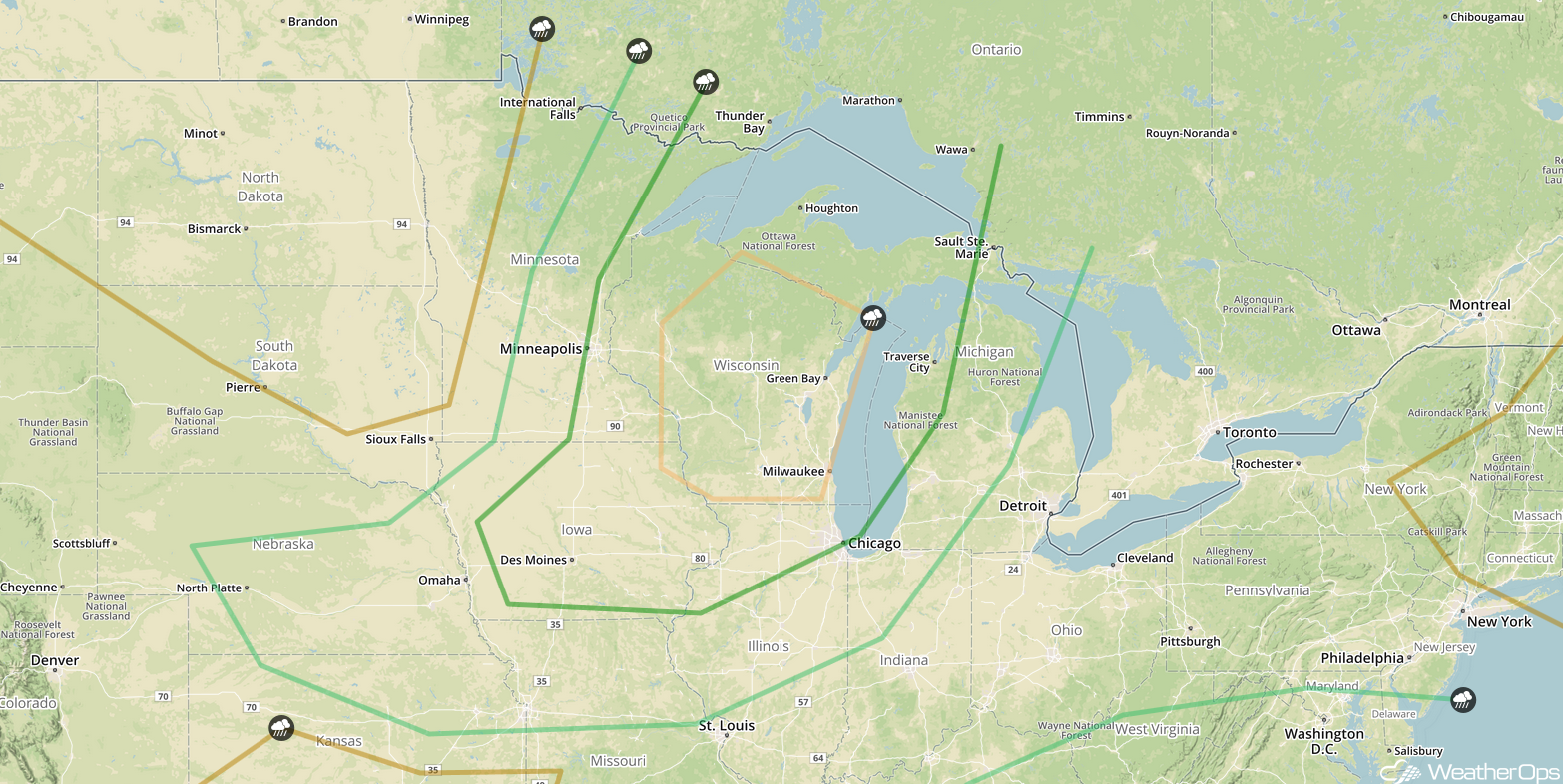 National Weather Summary for Wednesday, July 5, 2017