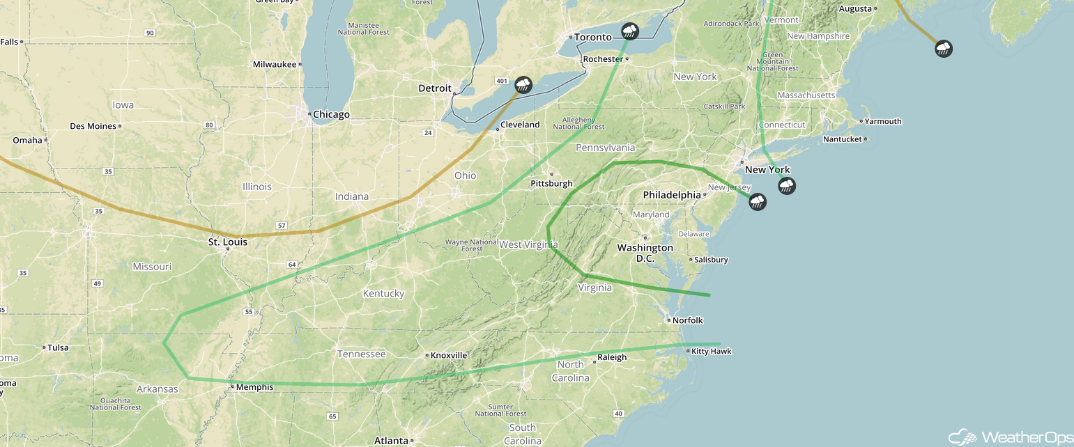 National Weather Summary for Thursday, July 13, 2017