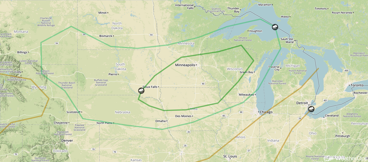 National Weather Summary for Monday, July 17, 2017