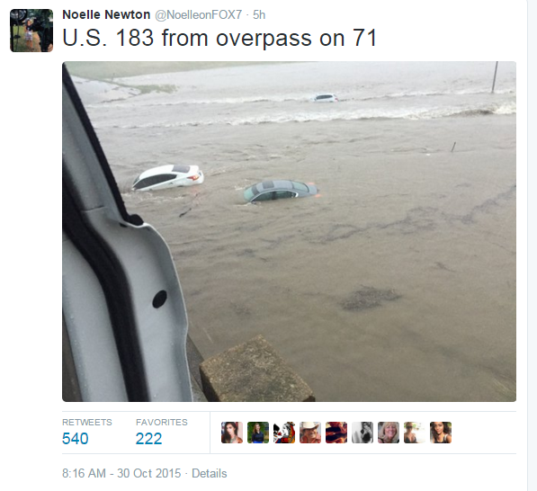 Flooding in Austin