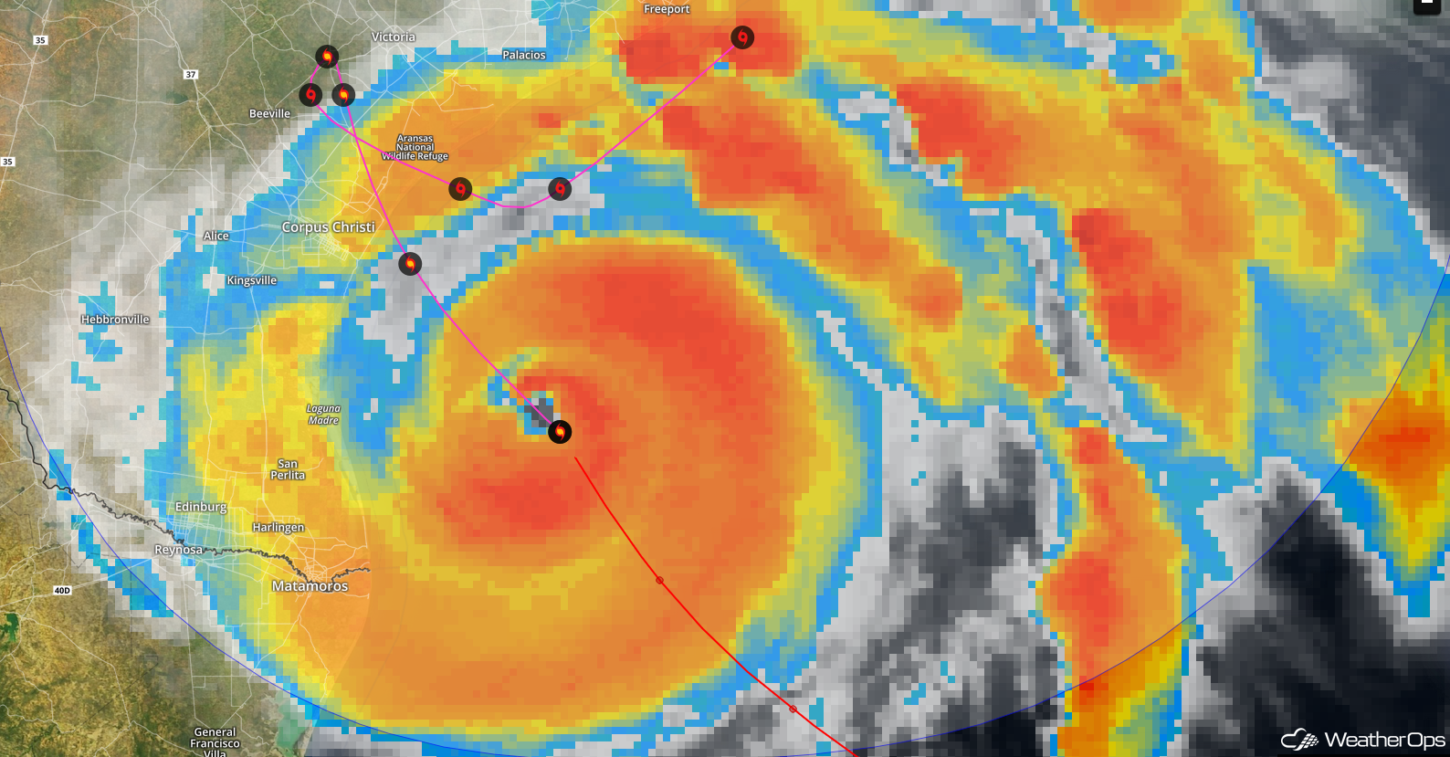 Hurricane Harvey Upgraded to Cat 3, Continues March Toward Texas Coast