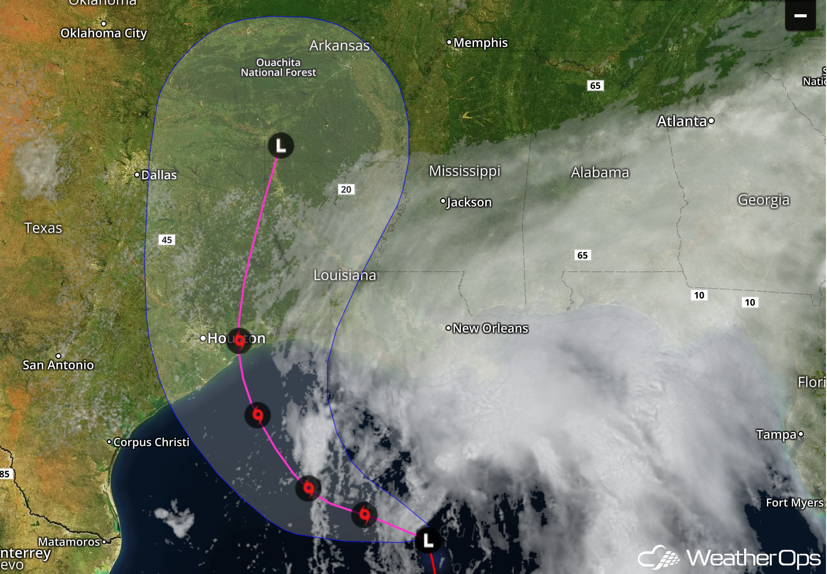 Tropical Storm Cindy Forms in the Gulf of Mexico