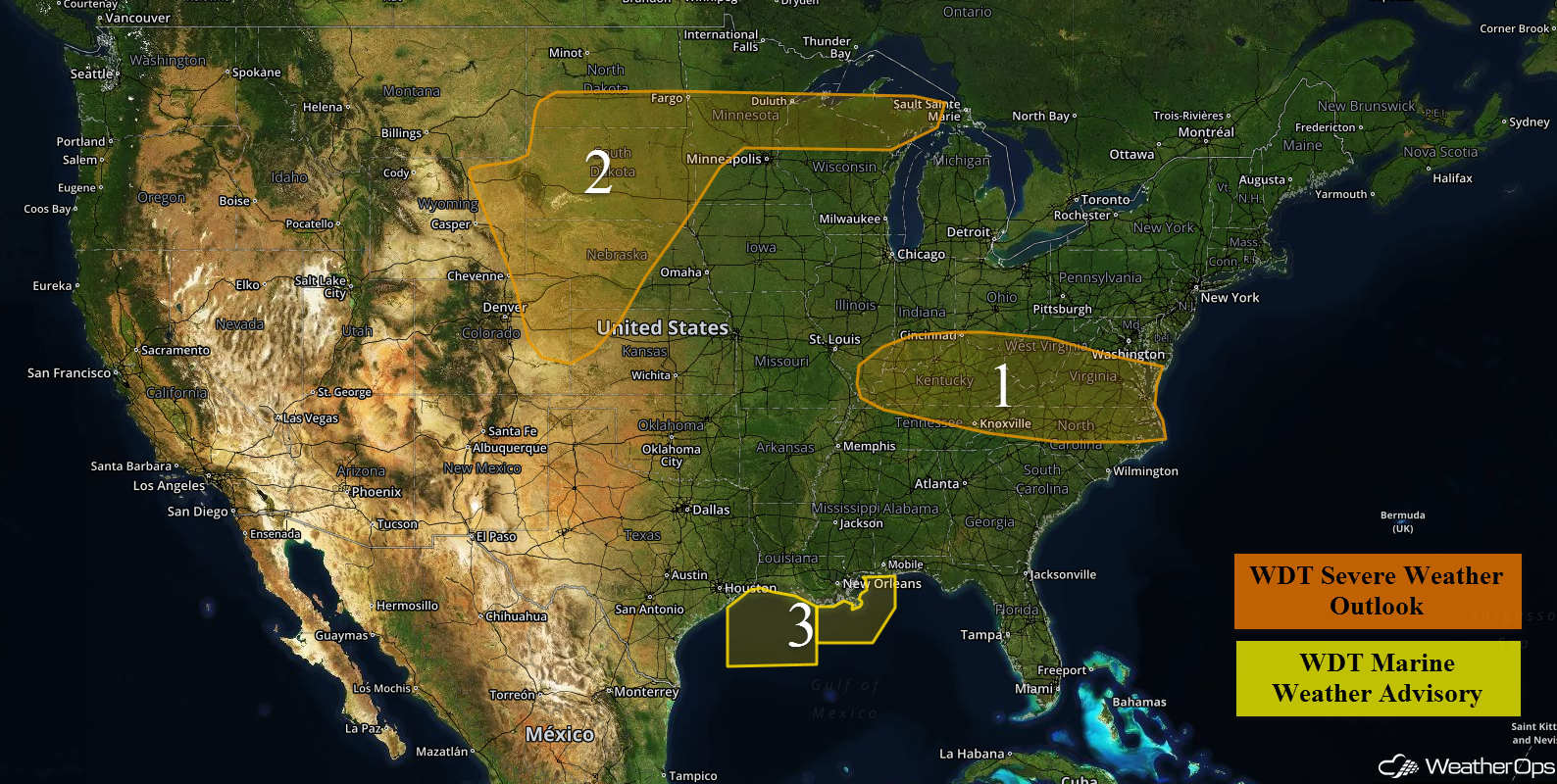 National Weather Summary for Tuesday, July 26, 2016