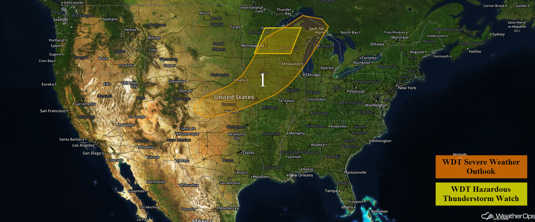 National Weather Summary for Thursday, August 4, 2016