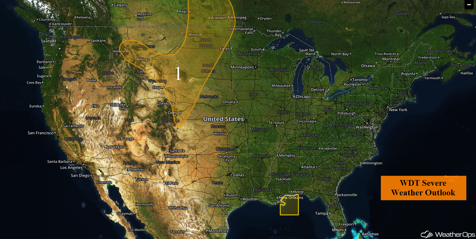 National Weather Summary for Monday, August 8, 2016