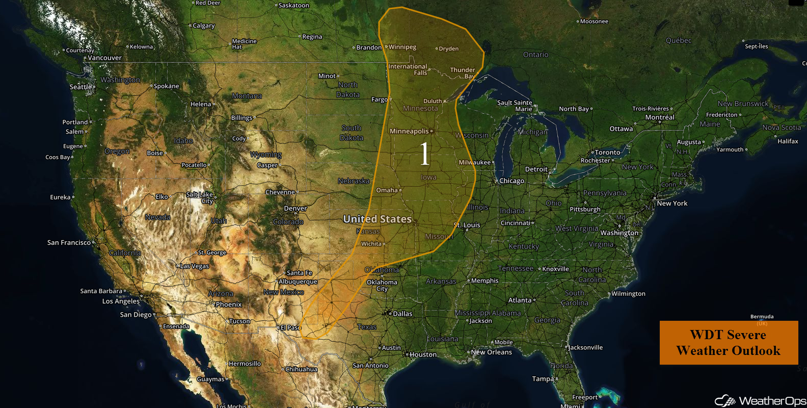 National Weather Summary for Tuesday, August 24, 2016