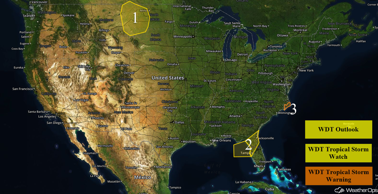 National Weather Summary for Tuesday, August 30, 2016