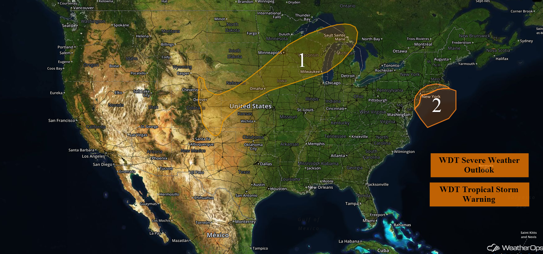 National Weather Summary for Tuesday, September 6, 2016