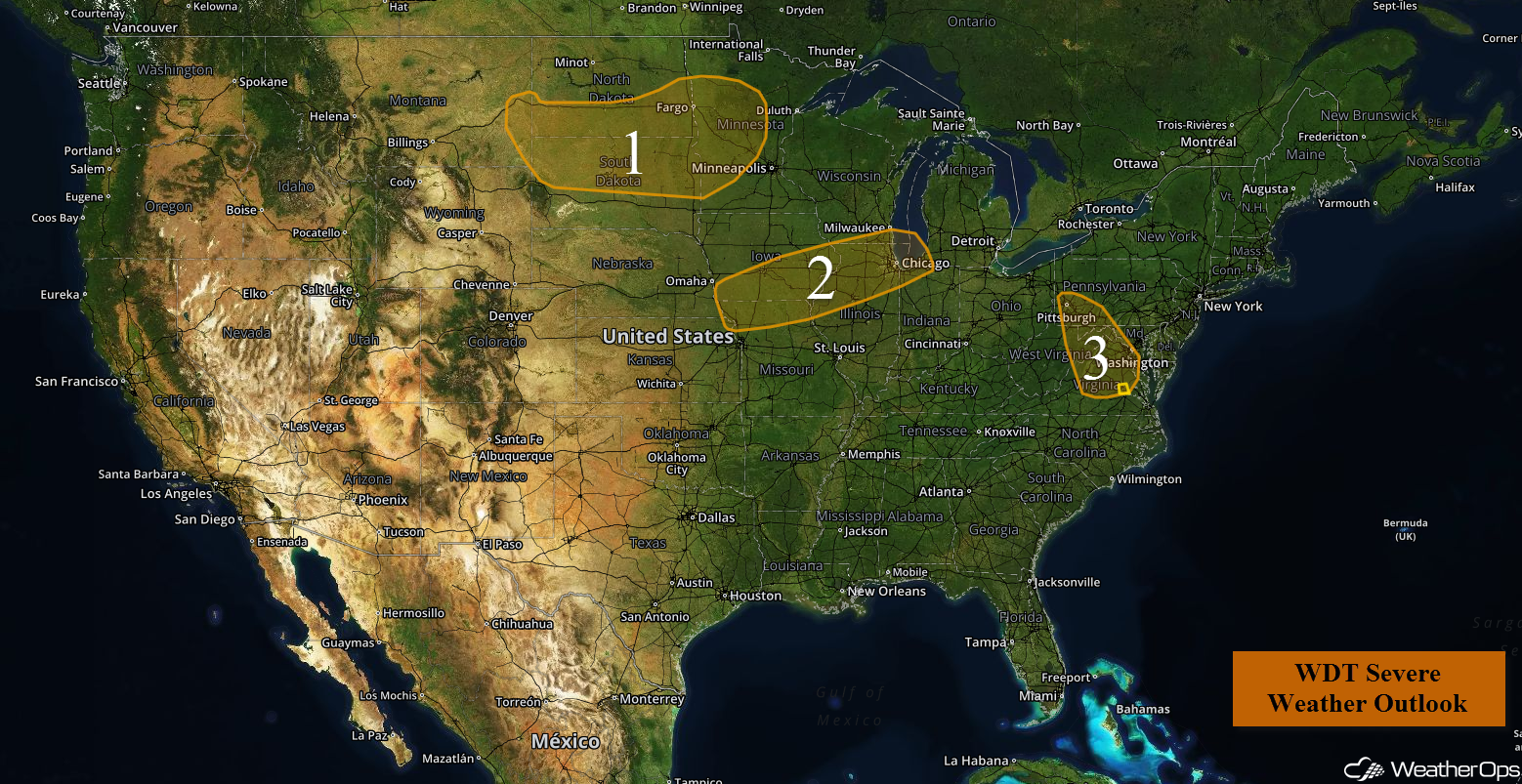 National Weather Summary for Wednesday, September 7, 2016