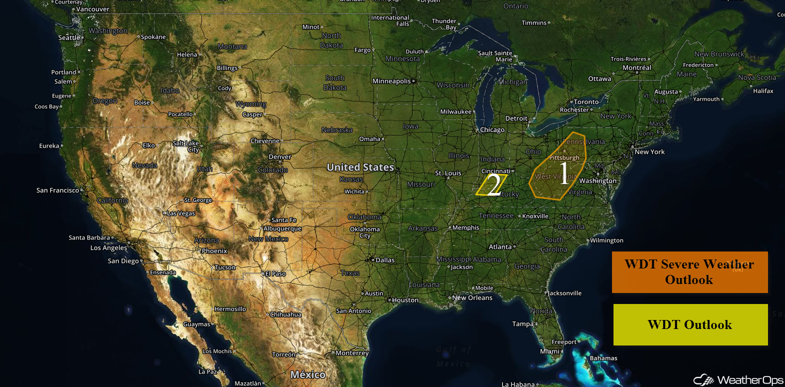 National Weather Summary for Monday, September 26, 2016