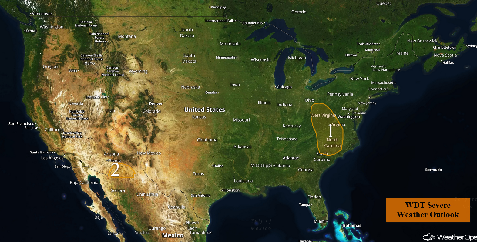 National Weather Summary for Thursday, September 29, 2016