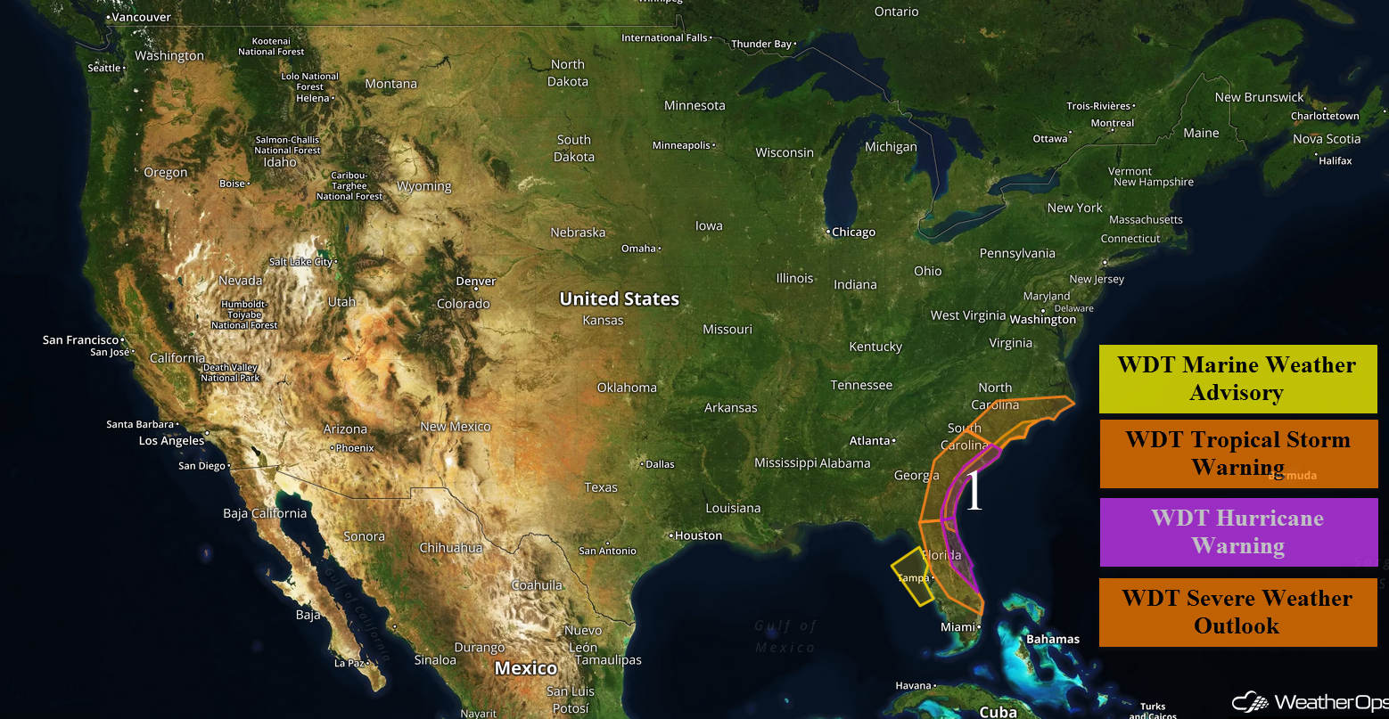National Weather Summary for Friday, October 7, 2016