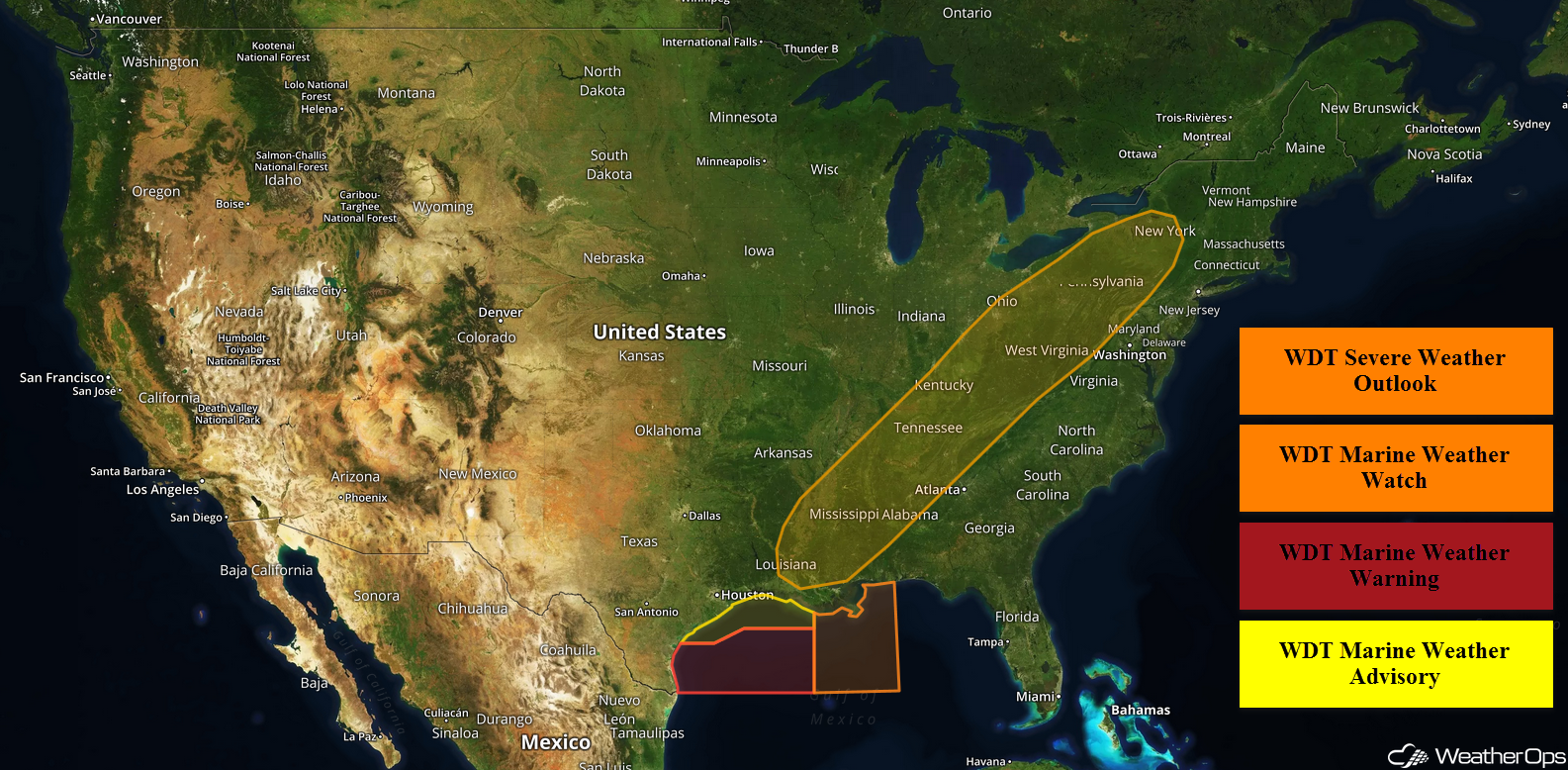 National Weather Summary for Friday, October 21, 2016