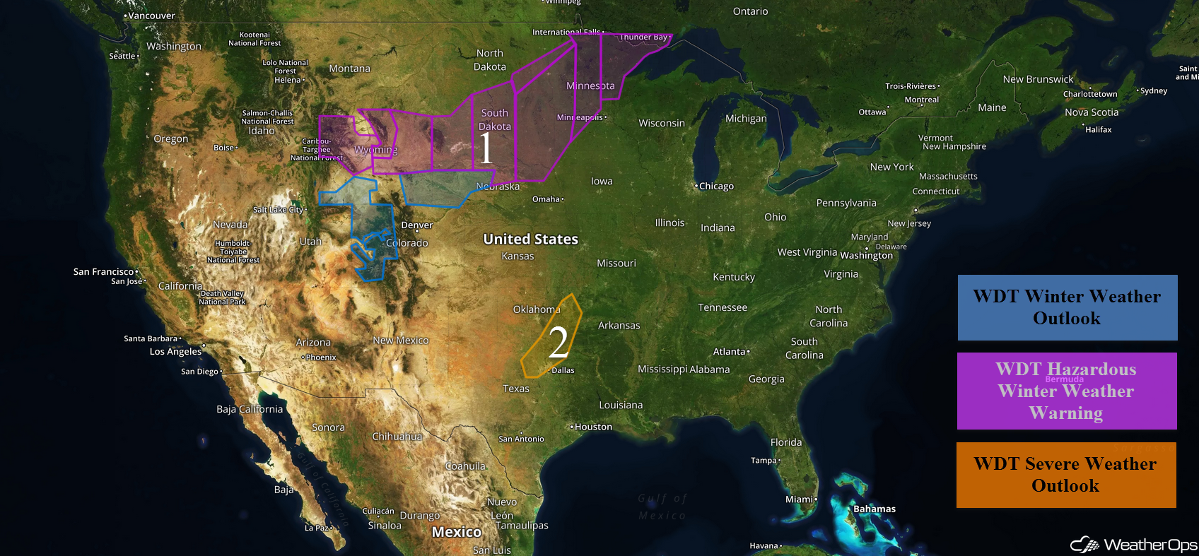 National Weather Summary for Thursday, November 17, 2016