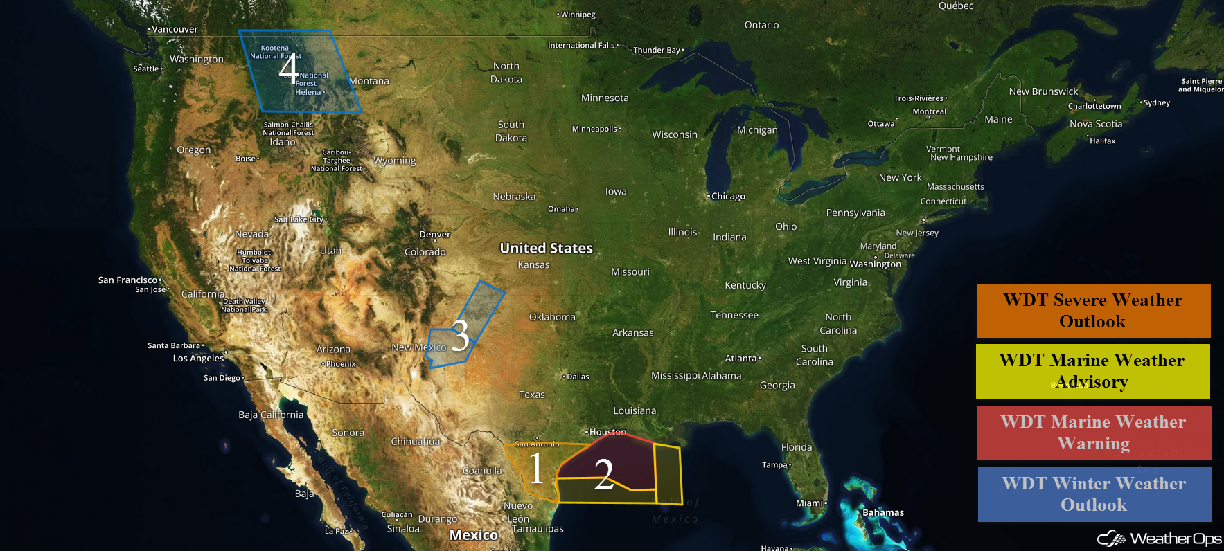 National Weather Summary for Friday, December 2, 2016