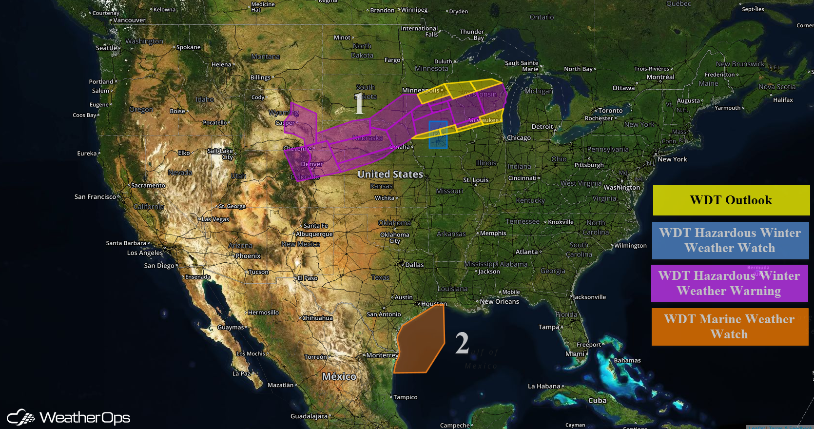 National Weather Summary for Tuesday, March 22, 2016