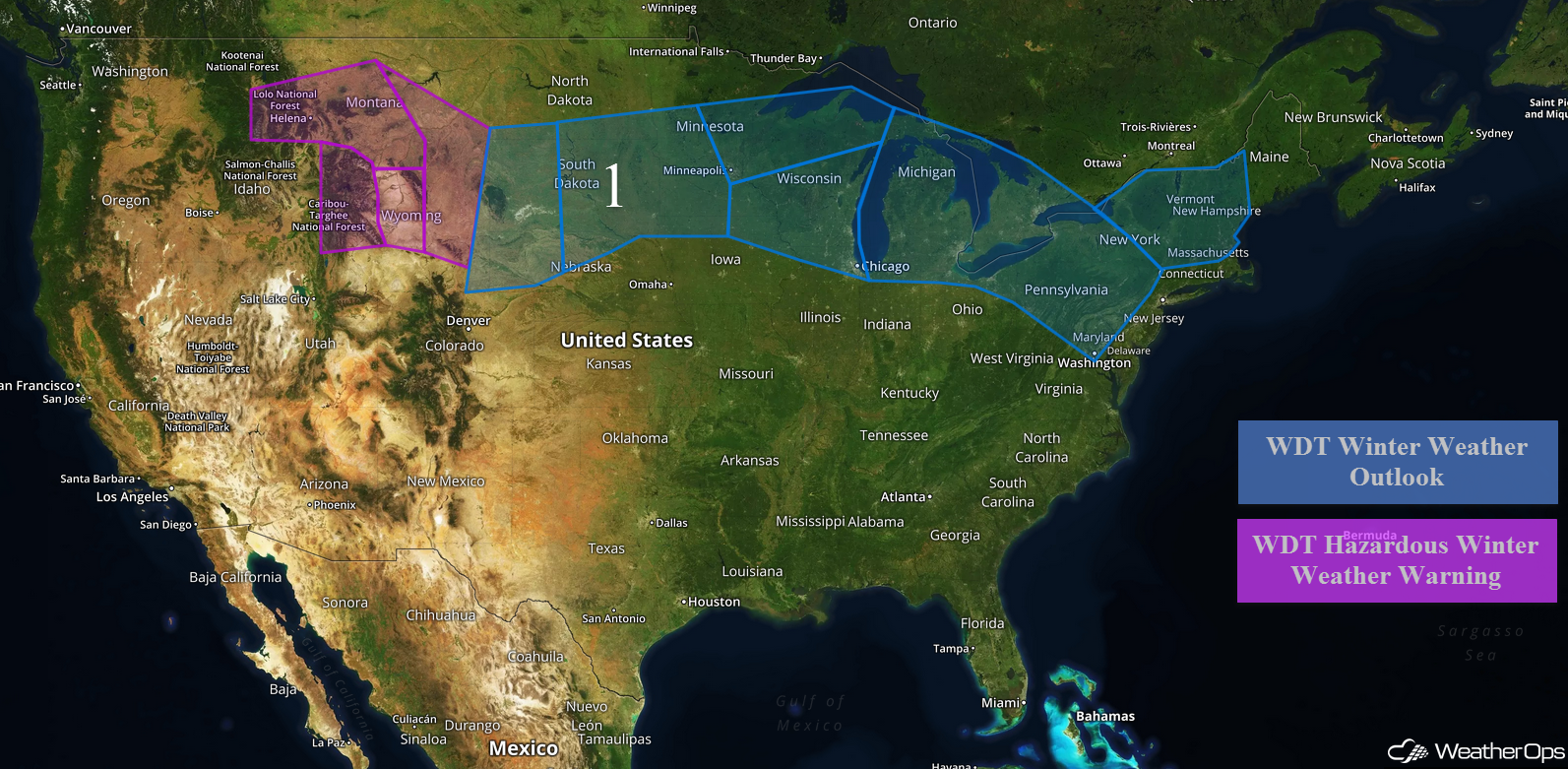 National Weather Summary for Thursday, December 15, 2016