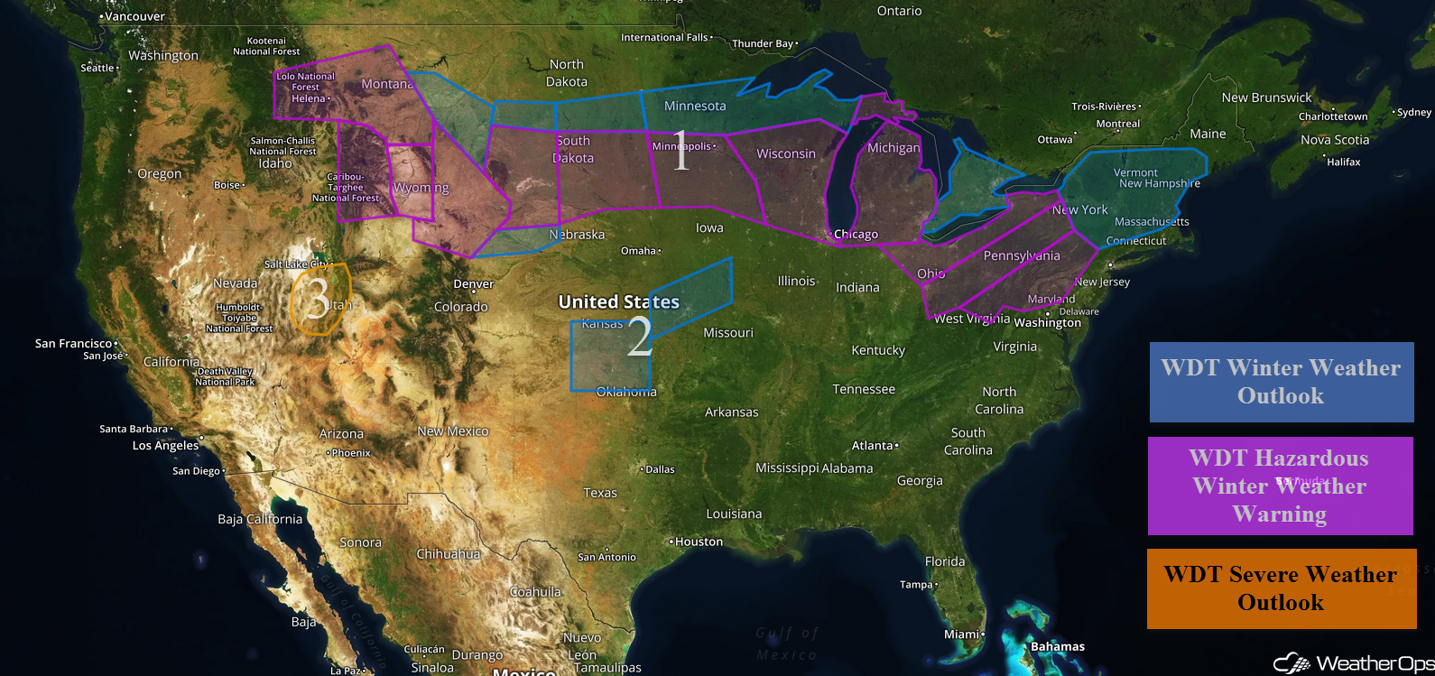 National Weather Summary for Friday, December 16, 2016