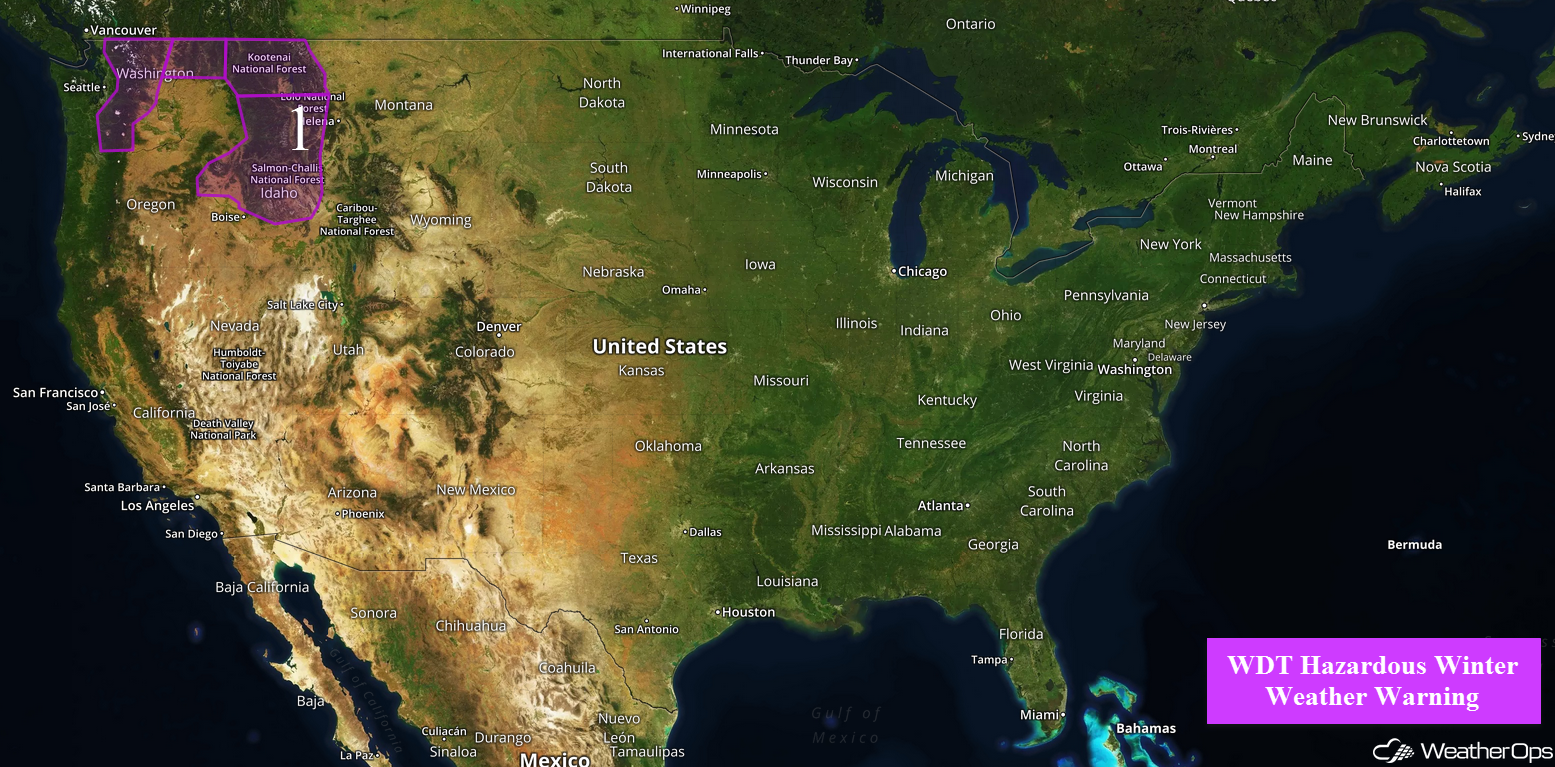 National Weather Summary for Tuesday, December 20, 2016