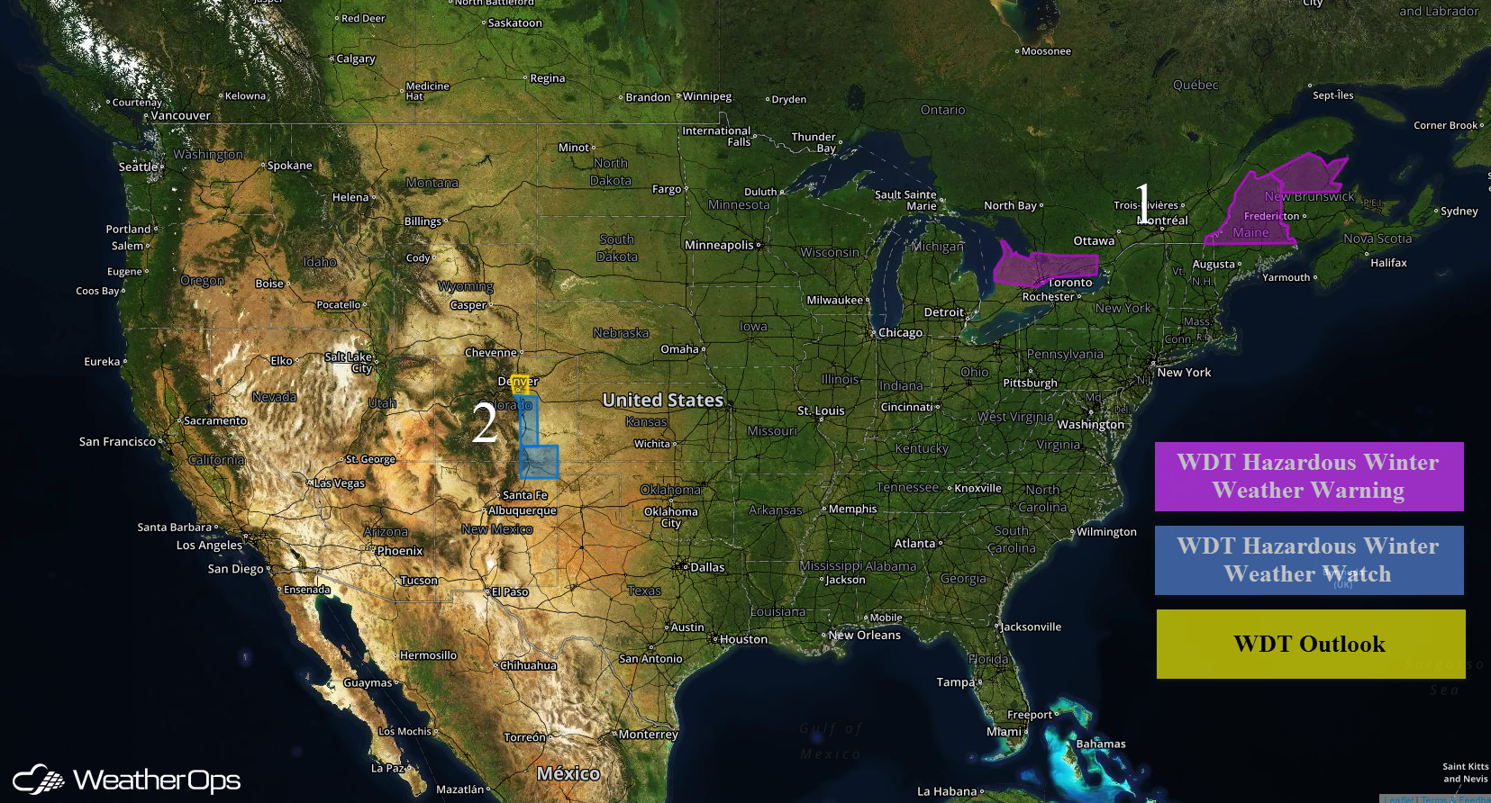 National Weather Summary for Friday, March 25, 2016