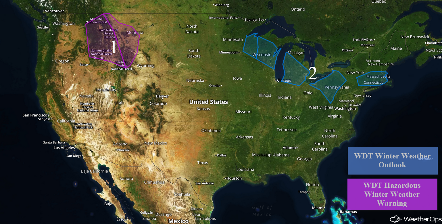 National Weather Summary for Tuesday, January 31, 2017