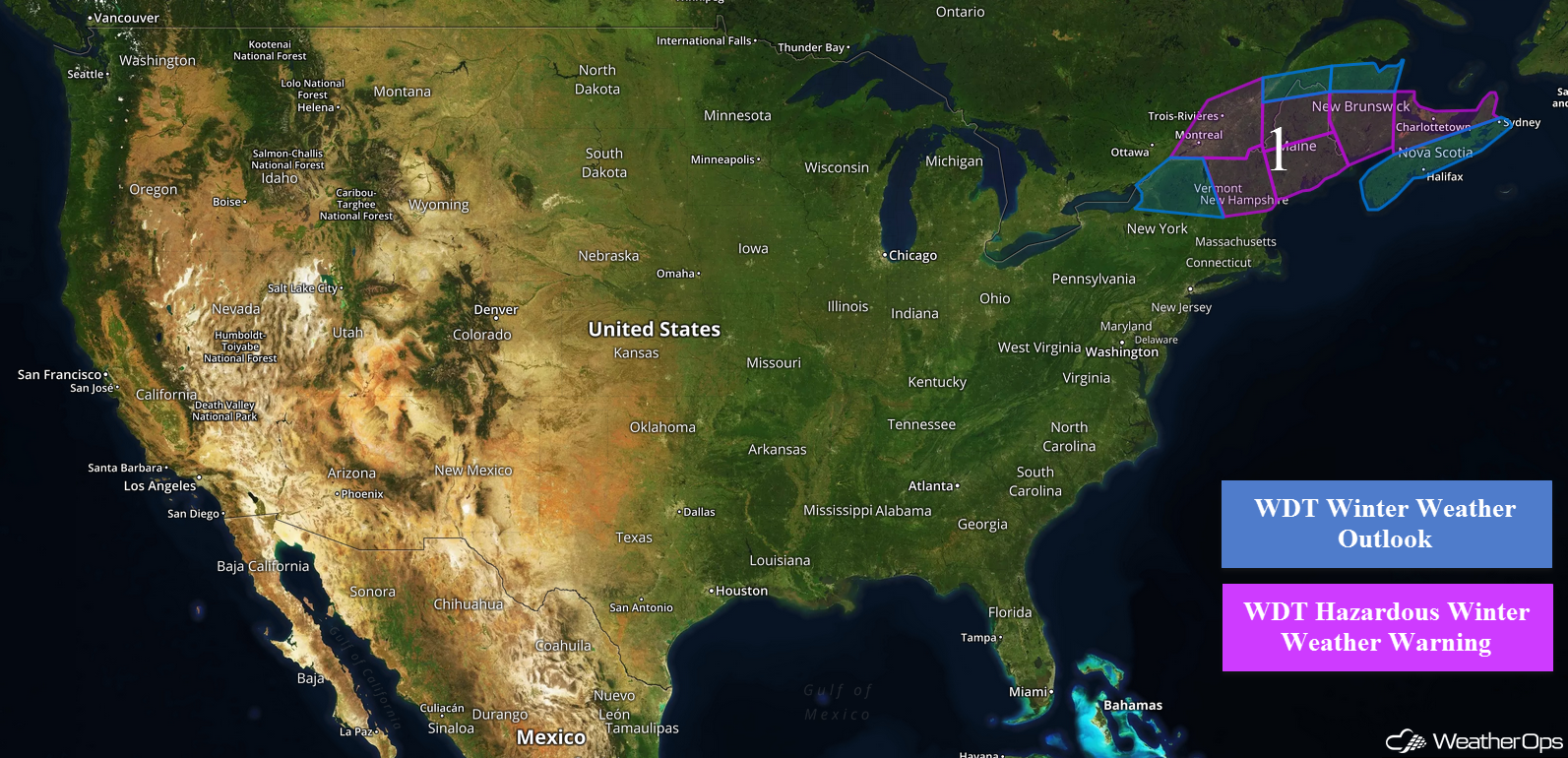 National Weather Summary for Thursday, February 16, 2017