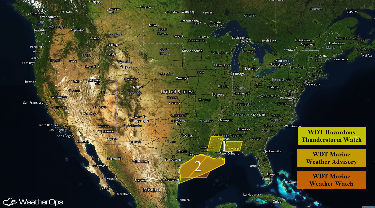 National Weather Summary for Thursday, March 31, 2016