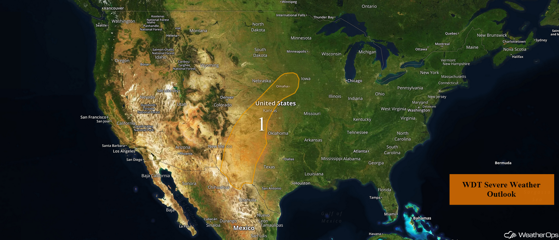 National Weather Summary for Wednesday, April 12, 2017
