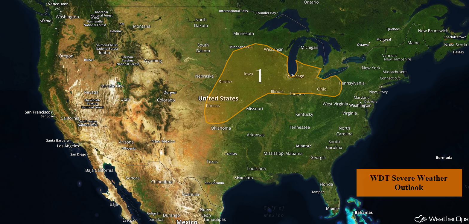 National Weather Summary for Wednesday, April 19, 2017