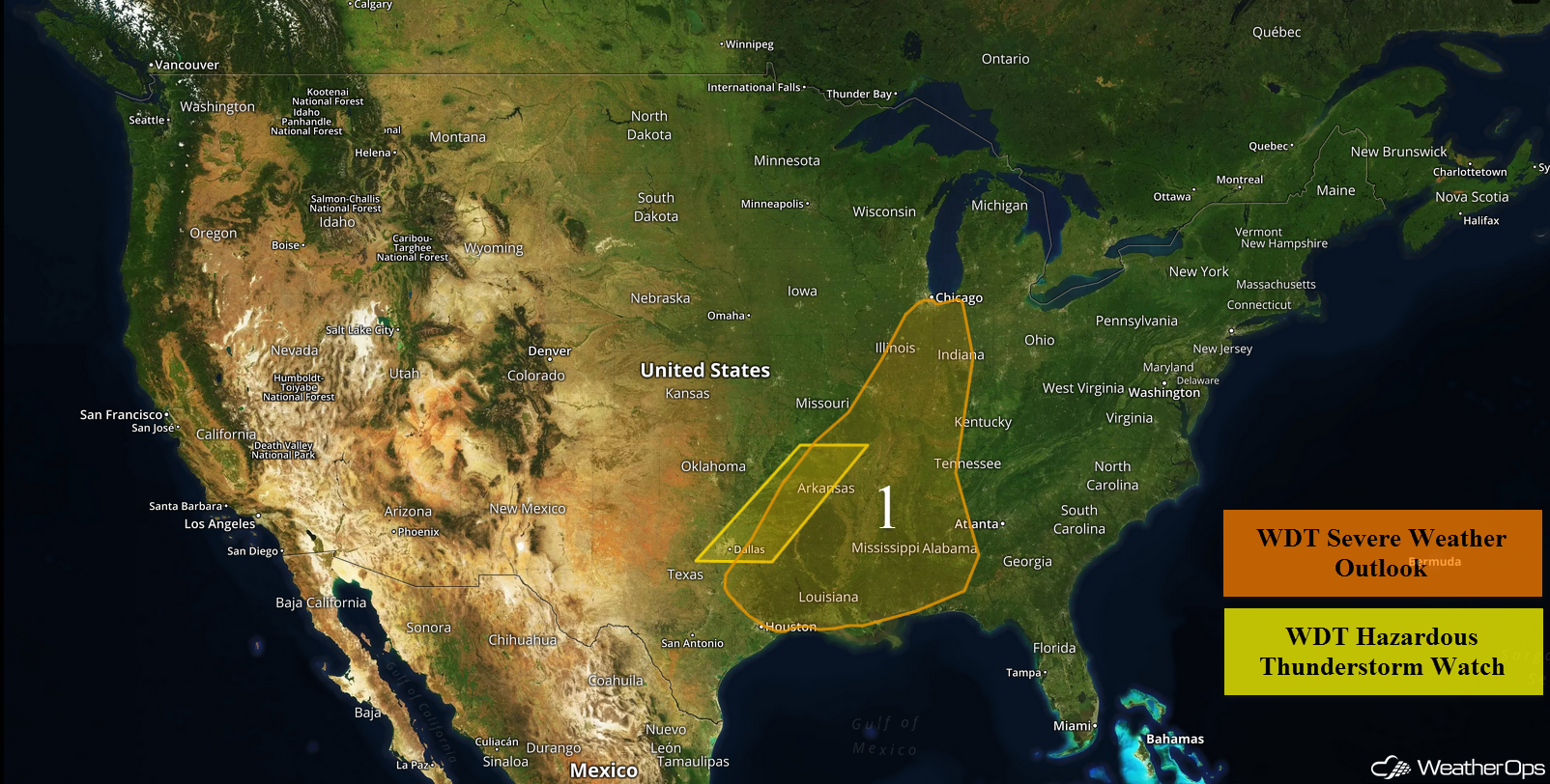 National Weather Summary for Wednesday, April 26, 2017