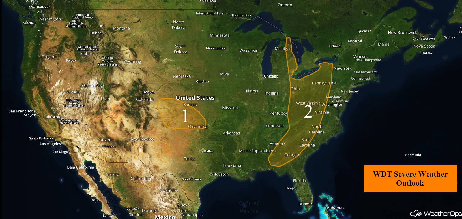 National Weather Summary for Thursday, April 27, 2017