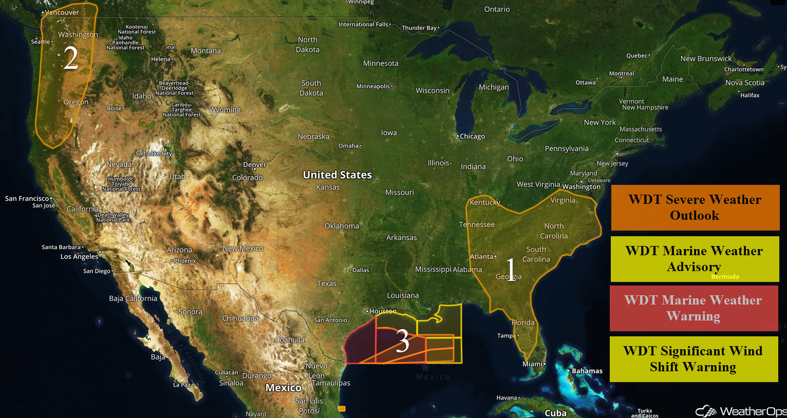 National Weather Summary for Thursday, May 4, 2017