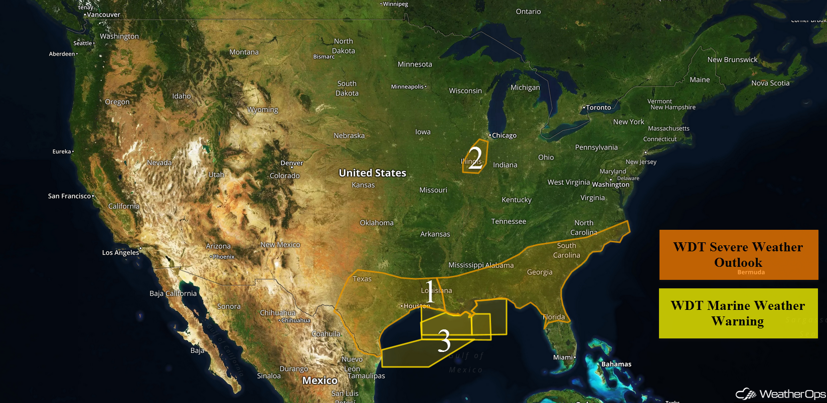 National Weather Summary for Tuesday, May 23, 2017